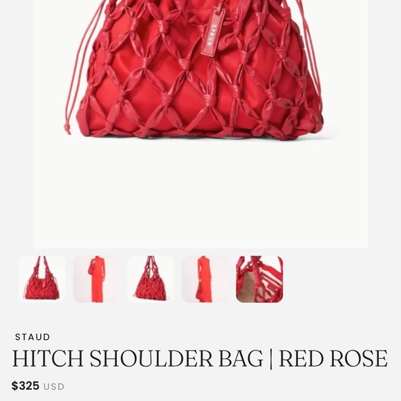 Staud Red Rose Hitch shoulder bag - Picture 4 of 16